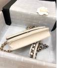 Клатч Сhan*l 19 Wallet on Chain Bag Biege